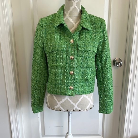 NWT Rachel Zoe tweed blazer size medium - Picture 1 of 3